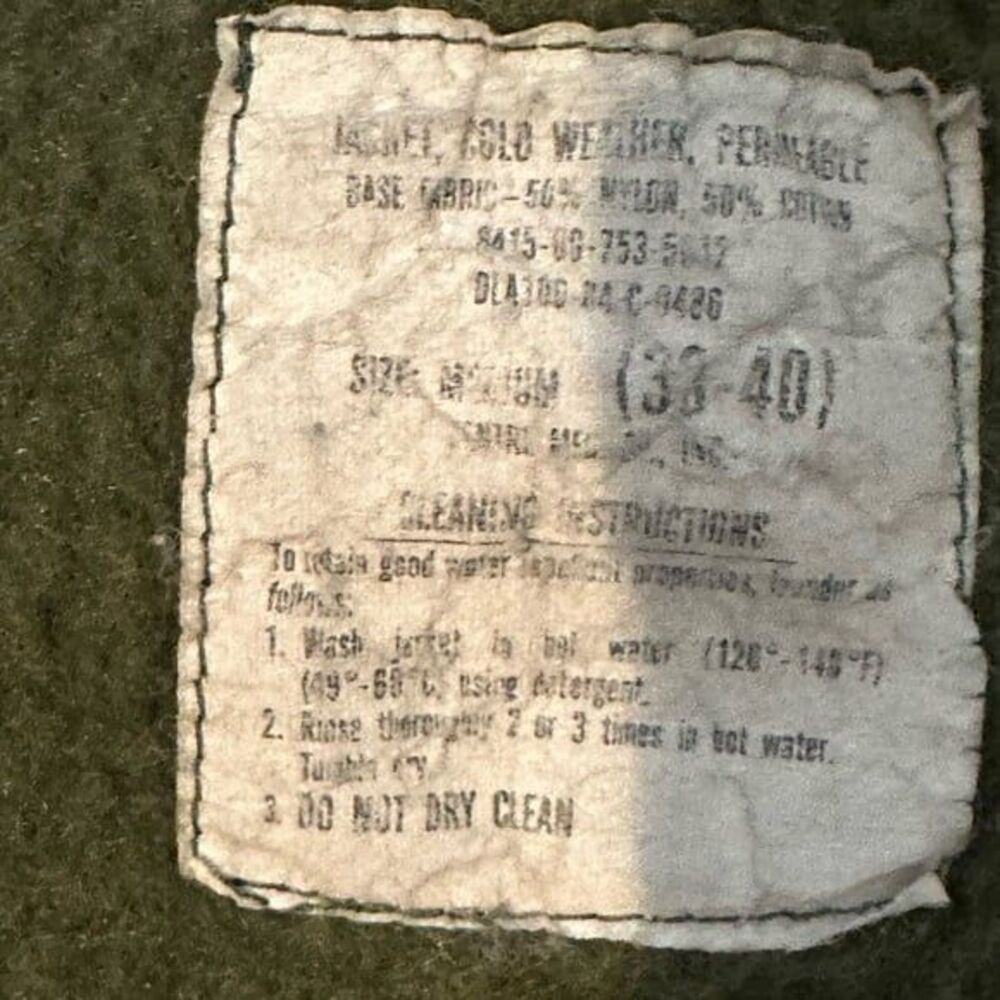 Authentic Vintage Military USS Omaha Coat Men’s Medium Rustic Vibe - Picture 8 of 10